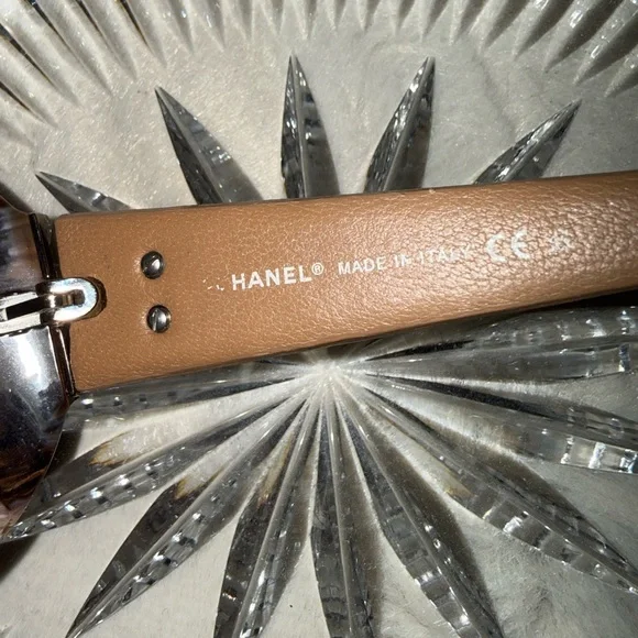 CHANEL Tan Sunglasses with Dark Lenses - Picture 5 of 6